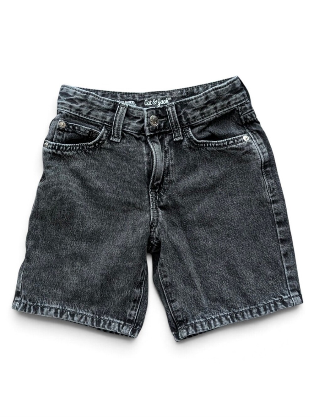 Cat & Jack Kids Washed Black Denim Shorts Size 5T